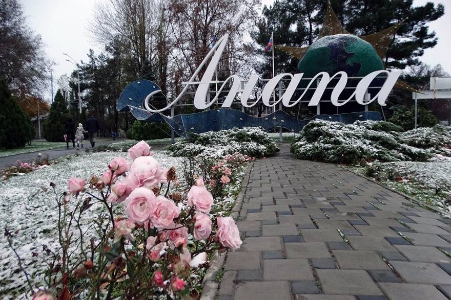 В Анапе неделя начинается с мокрого снега и гололеда